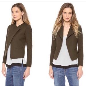 Vince olive green wool blazer size 6 P2P 17.5”